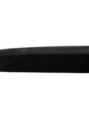 Geniş Paça Lastik 2.5cm 10 Metre Siyah