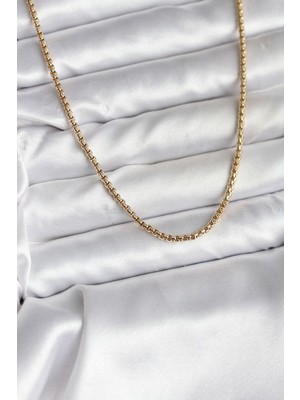 Epilons 14K Gold Renk Kaplama Zincir Model cm Kadın Kolye TJ-BKO10737