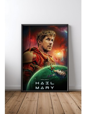 Project Hail Mary Film Posteri Tasarım 2 Çerçeveli Tablo Poster Film Odası Duvar Dekoru