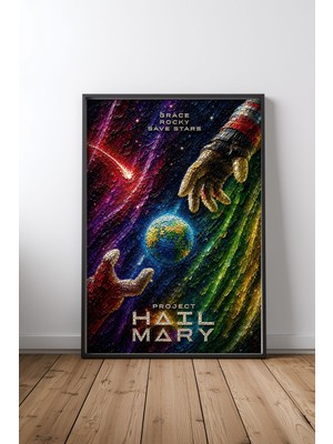 Project Hail Mary Film Posteri Tasarım 8 Çerçeveli Tablo Poster Film Odası Duvar Dekoru