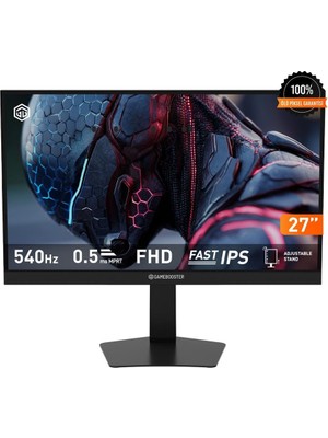 Gamebooster 27" GB-27F540FP 540Hz Fast IPS 0.5ms Mprt Fhd 2xhdmı+2xdp Rgb Pivot Flat Gaming Monitör