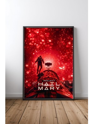 Project Hail Mary Uzay Tasarım 10 Çerçeveli Tablo Poster Film Odası Duvar Dekoru
