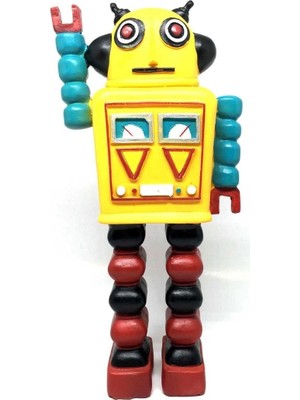 Renkli Tasarıma Sahip Uzaylı Robot Biblo Figürü