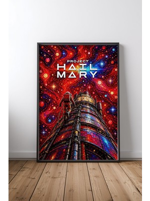 Project Hail Mary Vitray Tasarım 2 Çerçeveli Tablo Poster Film Odası Duvar Dekoru