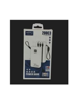Hepu HP-246 20.000MAH Type-C,lightining,usb Powerbank LED Gösterge