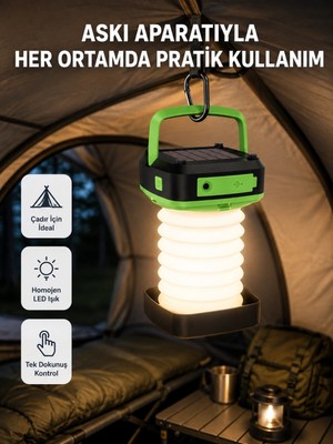 MiraLive Şarjlı LED Lamba – Dokunmatik Sensörlü, 3 Kademeli Parlaklık