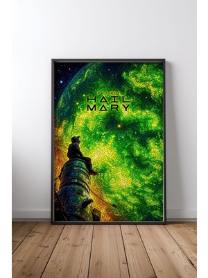 Project Hail Mary Astronot Tasarım 13 Çerçeveli Tablo Poster Film Odası Duvar Dekoru
