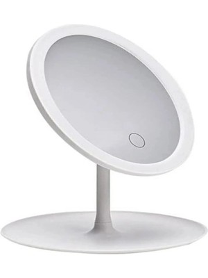 Ergonomik Yuvarlak Masa Üstü LED Makyaj