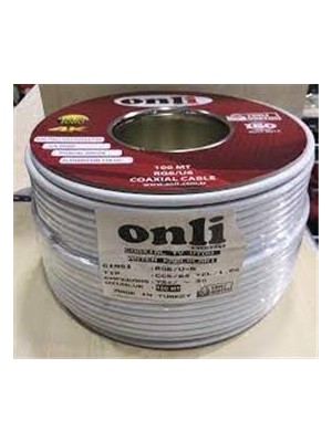 Onli ON-6403 Rg6-U6 64 Tel 1,02 Ccs-Al 100 Metre Anten Uydu Kablosu