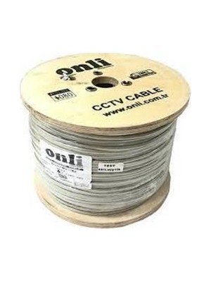 Onli ON-2201 2+1 1x0,22 Mini Coax 2X0,22MM 500 Metre Cctv Kamera Kablosu