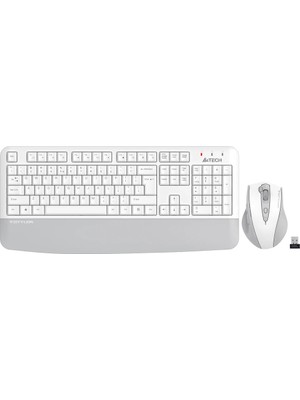 A4Tech A4 Tech FG2500S Beyaz Plus 2.4ghz Fn-Mm Türkçe Q 3200DPI Klavye & Mouse Set