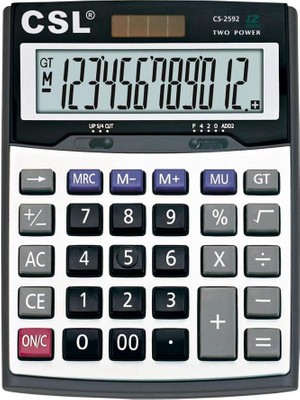 Csl CS-2592 12 Hane Masa Tipi Hesap Makinesi
