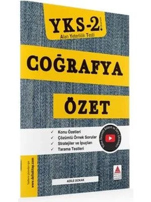 Delta Kültür Yks 2. Oturum Coğrafya Özet