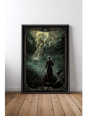Ciri Of Cintra Oyun Çerçeveli Tablo Poster Oyun Odası Duvar Dekoru Hediye