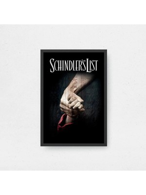 Schindler's List Film Posteri Çerçeveli Tablo Sinema Odası Duvar Dekoru