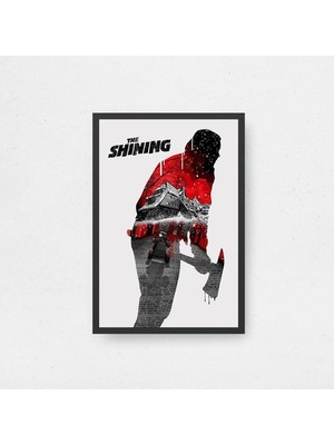 The Shining Tasarım 2 Film Posteri Çerçeveli Tablo Sinema Odası Duvar Dekoru