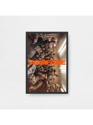 Warfare Tasarım 3 Film Posteri Çerçeveli Tablo Sinema Odası Duvar Dekoru