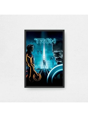 Tron Legacy Film Posteri Çerçeveli Tablo Sinema Odası Duvar Dekoru
