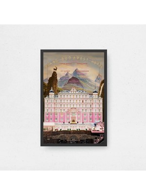 The Grand Budapest H0TEL Film Posteri Çerçeveli Tablo Sinema Odası Duvar Dekoru