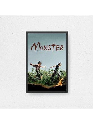 Monster Film Posteri Çerçeveli Tablo Sinema Odası Duvar Dekoru