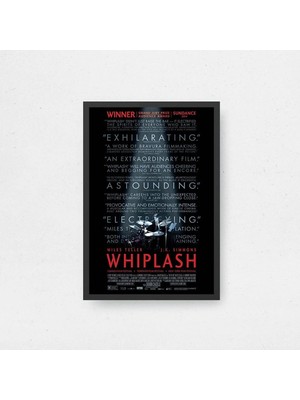 Whiplash Tasarım 2 Film Posteri Çerçeveli Tablo Sinema Odası Duvar Dekoru