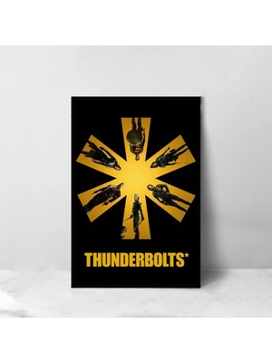 Thunderbolts Tasarım 2 Film Posteri Çerçeveli Tablo Sinema Odası Duvar Dekoru