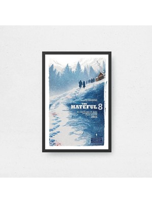 The Hateful Eight Tasarım 2 Film Posteri Çerçeveli Tablo Sinema Odası Duvar Dekoru