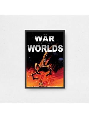 The War Of The Worlds Tasarım 2 Film Posteri Çerçeveli Tablo Sinema Odası Duvar Dekoru