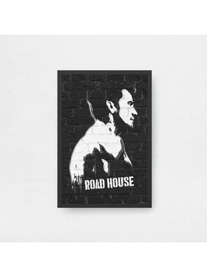 Road House Tasarım 2 Film Posteri Çerçeveli Tablo Sinema Odası Duvar Dekoru
