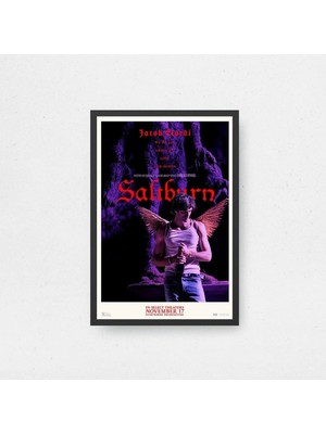 Saltburn Tasarım 3 Film Posteri Çerçeveli Tablo Sinema Odası Duvar Dekoru