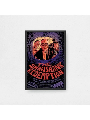 The Shawshank Redemption Film Posteri Çerçeveli Tablo Sinema Odası Duvar Dekoru