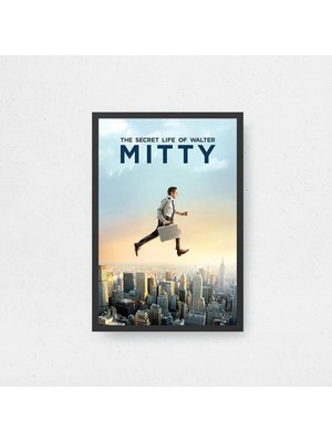The Secret Life Of Walter Mitty Tasarım 2 Film Posteri Çerçeveli Tablo Sinema Odası Duvar Dekoru