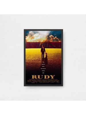 Rudy Film Posteri Çerçeveli Tablo Sinema Odası Duvar Dekoru