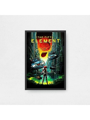 The Fifth Element Film Posteri Çerçeveli Tablo Sinema Odası Duvar Dekoru