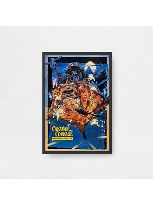 The Ewok Adventure Film Posteri Çerçeveli Tablo Sinema Odası Duvar Dekoru