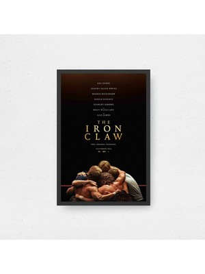 The Iron Claw Alive Film Posteri Çerçeveli Tablo Sinema Odası Duvar Dekoru