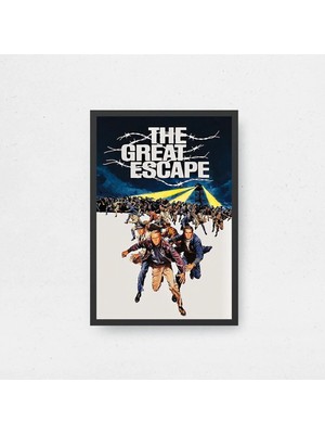 The Great Escape Tasarım 2 Film Posteri Çerçeveli Tablo Sinema Odası Duvar Dekoru