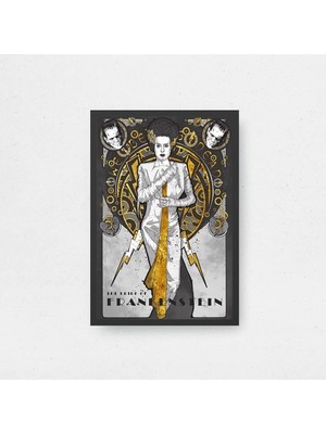The Bride Of Frankenstein Film Posteri Çerçeveli Tablo Sinema Odası Duvar Dekoru