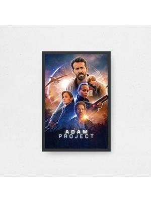 The Adam Project Tasarım 2 Film Posteri Çerçeveli Tablo Sinema Odası Duvar Dekoru
