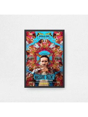 The Unbearable Weight Of Massive Talent Film Posteri Çerçeveli Tablo Sinema Odası Duvar Dekoru