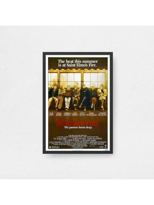 St. Elmo's Fire Film Posteri Çerçeveli Tablo Sinema Odası Duvar Dekoru