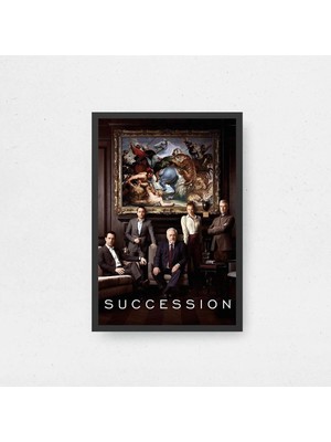 Succession Film Posteri Çerçeveli Tablo Sinema Odası Duvar Dekoru