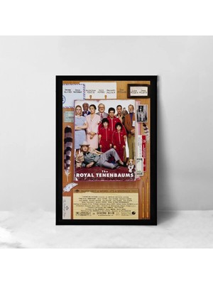 The Royal Tenenbaums Tasarım 2 Film Posteri Çerçeveli Tablo Sinema Odası Duvar Dekoru