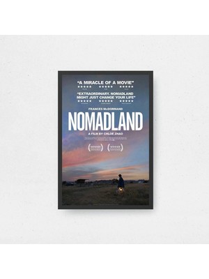 Nomadland Tasarım 2 Film Posteri Çerçeveli Tablo Sinema Odası Duvar Dekoru