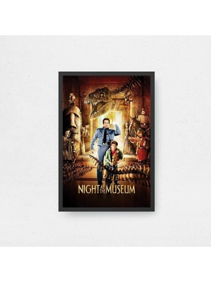 Night At The Museum Film Posteri Çerçeveli Tablo Sinema Odası Duvar Dekoru