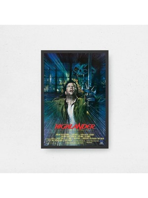 Highlander Tasarım 3 Film Posteri Çerçeveli Tablo Sinema Odası Duvar Dekoru