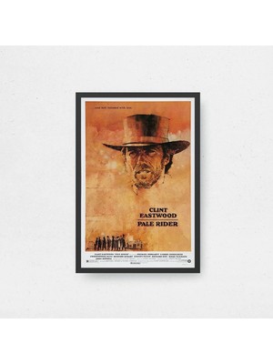 Pale Rider Film Posteri Çerçeveli Tablo Sinema Odası Duvar Dekoru