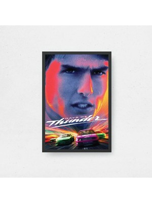 Days Of Thunder Tasarım 2 Film Posteri Çerçeveli Tablo Sinema Odası Duvar Dekoru