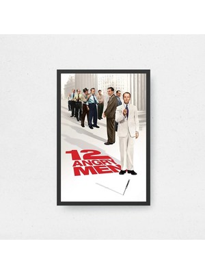 12 Angry Men Tasarım 2 Film Posteri Çerçeveli Tablo Sinema Odası Duvar Dekoru