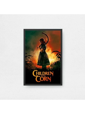 Children Of The Corn Film Posteri Çerçeveli Tablo Sinema Odası Duvar Dekoru